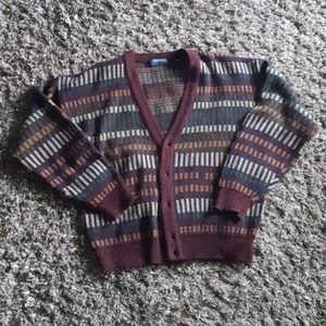 Vintage!! Patterned cardigan